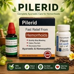 Pilerid for bleeding, non bleeding piles and fissures Combo